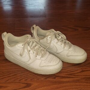 Nike White Lace-Up Sneakers